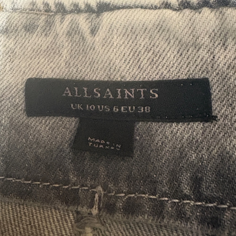 NWT All saints denim peplum skirt - Picture 8 of 10